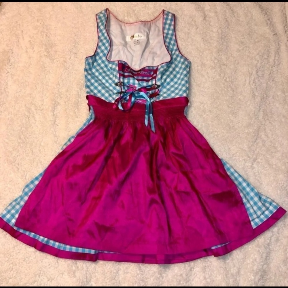 Beautiful and vibrant authentic dirndl